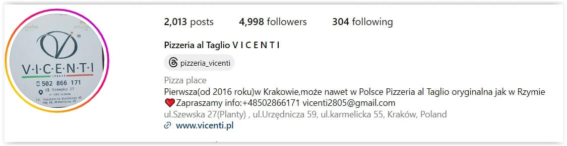 Co powinno znaleźć się w bio?